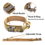 Reflective Military Harness with 4 Metal Buckles